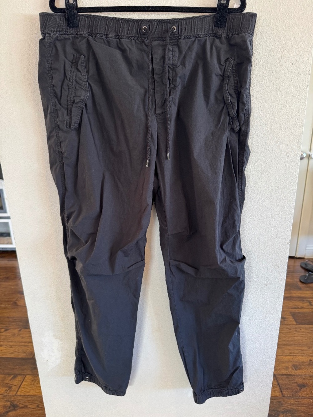 James Perse Black Drawstring Jogger Pants Size 3